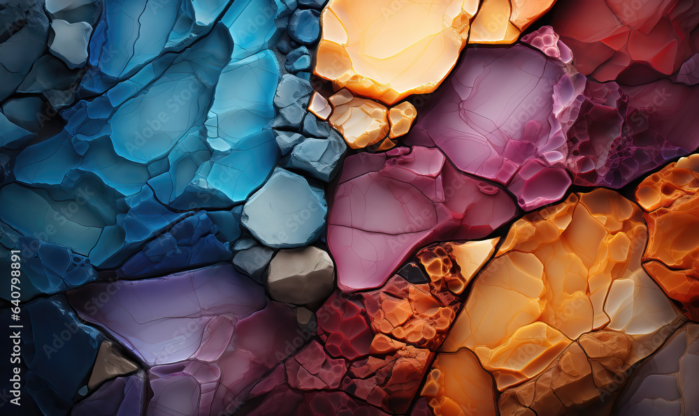 Aufkleber abstract stone texture background in colorful color.