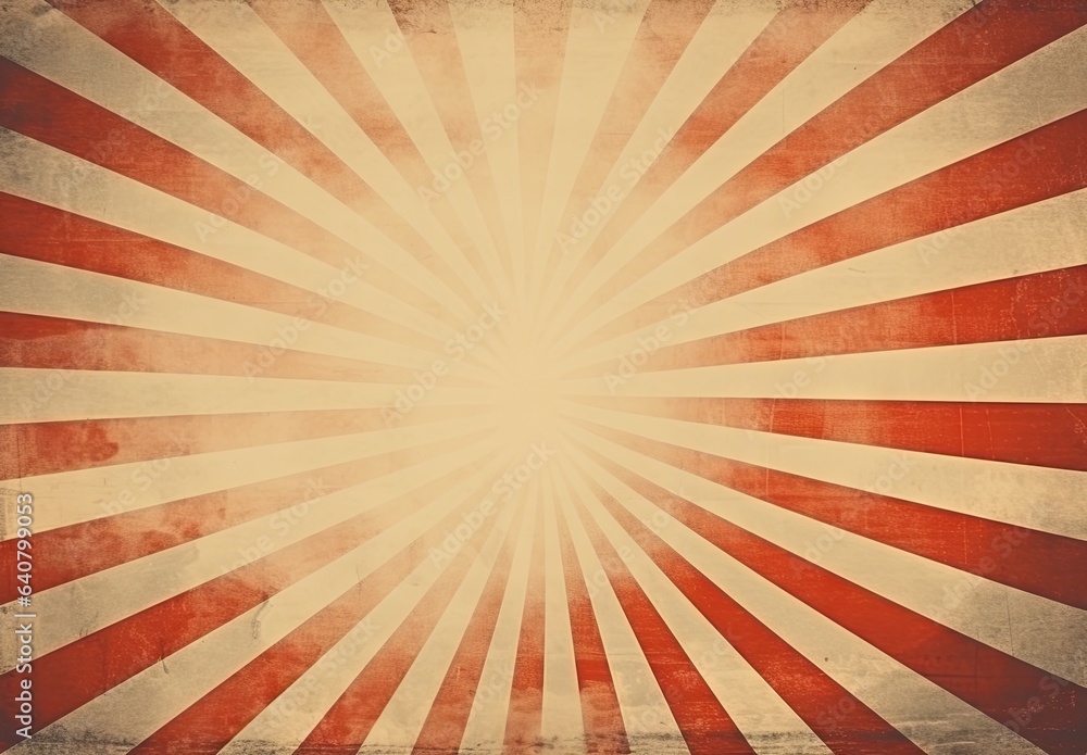 Poster a background in a grunge style with a sunburst generative ai