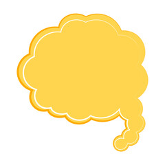 Speech  bubble  icon. Flat  design. Isolated white background