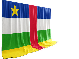  Unity framed in Central African Republics 3D flags Elevate cultural events echo history Impactful