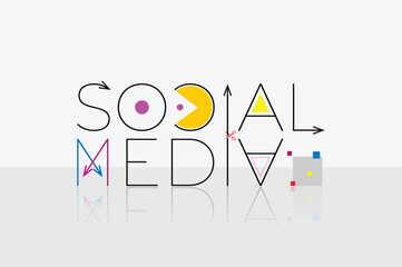 Social media design, typography