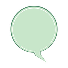 Speech  bubble  icon. Flat  design. Isolated white background
