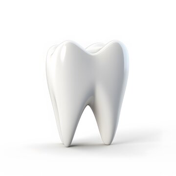 3d tooth isolated on white background