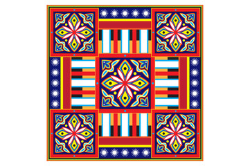 Truck art Pattern, Pakistan tradition art, textile design