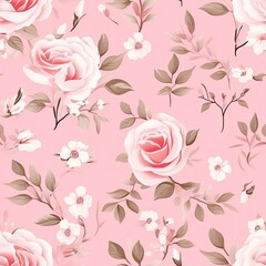 A luxurious fabric with a rich rose pattern, exuding elegance and sophistication, perfect for adding a touch of opulence to any setting SEAMLESS PATTERN. SEAMLESS WALLPAPER.