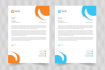 corporate modern letterhead design template