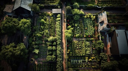 Eagle Eye of Communal Garden, Generative AI Illustration