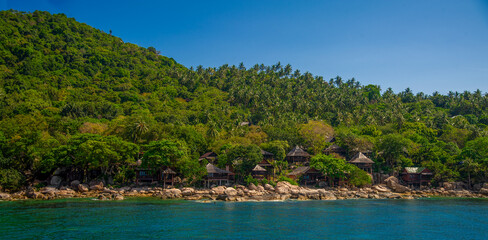 Coastal bungalows in Ko Tao Thailand