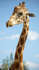 Portrait of a giraffe 