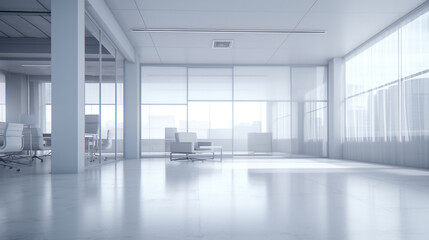 blurry image of empty office room