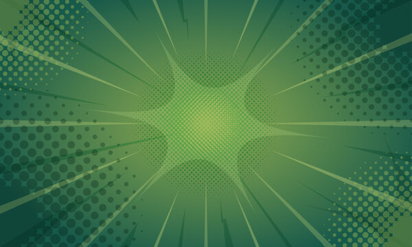 abstract green comic background