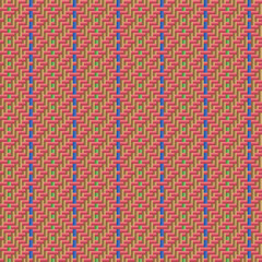 Colorful Striped Bamboo Basketwork Pattern 16