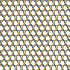 Colorful Striped Bamboo Basketwork Pattern 17