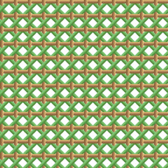 Colorful Striped Bamboo Basketwork Pattern