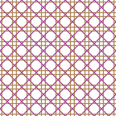 Colorful Striped Bamboo Basketwork Pattern 20