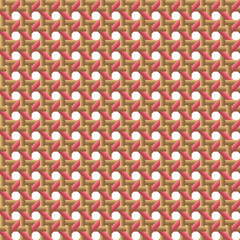 Colorful Striped Bamboo Basketwork Pattern 18