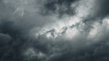 storm sky, dark dramatic clouds during thunderstorm, rain and wind, extreme weather, abstract background