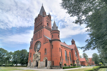 Fototapeta na wymiar Church of the Annunciation of the Blessed Virgin Mary in Inowrocław, Poland