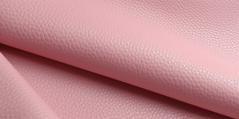 Pastel Pink Leatherette fabric texture, template of faux leather for clothing, faux leather close - up background. 