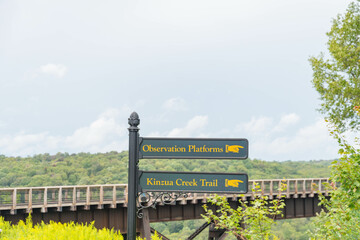 Kinzua bridge, state park, summer rain weather, background image, travel destination