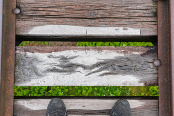 Kinzua bridge, state park, summer rain weather, background image, travel destination