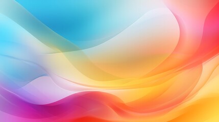 Abstract blurred gradient mesh background in bright rainbow colors. Colorful smooth banner template. Easy editable soft colored vector illustration in EPS8 without transparency.