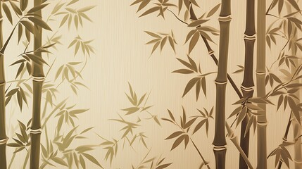 Bamboo strands texture with open area for content