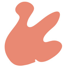 Orange Abstract Shape Art illustration Abstract Element