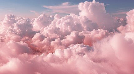 Pink Clouds, Generative AI Illustration