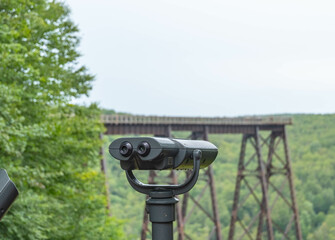 Kinzua bridge, state park, summer rain weather, background image, travel destination