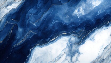 Abstract blue natural stone marble texture, luxury surface tile background