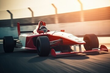 Sport car raceing formula on race track