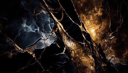 Abstract dark gold natural stone marble texture, luxury tile surface background