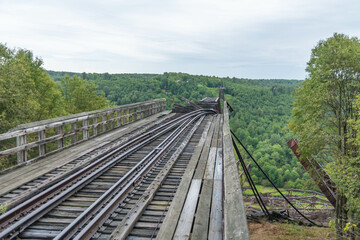 Kinzua bridge, state park, summer rain weather, background image, travel destination