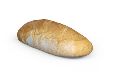 Loaf Bread 3D Rendering
