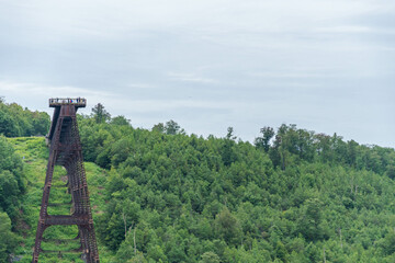 Kinzua bridge, state park, summer rain weather, background image, travel destination