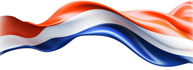 Waving Flag of Netherlands Decoration. Ai Generative - obrazy, fototapety, plakaty