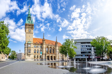 Rathausturm, Braunschweig, Niedersachsen, Deutschland  - obrazy, fototapety, plakaty