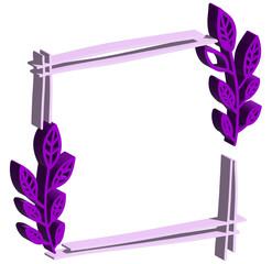 3D Flower frame