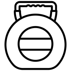 Kettlebell icon often used in design, websites, or applications, banner, flyer to convey specific concepts related to gym and fitness.