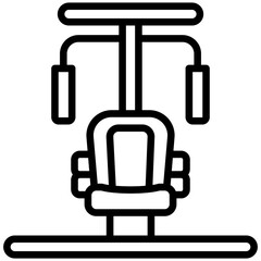 Fitness machine icon often used in design, websites, or applications, banner, flyer to convey specific concepts related to gym and fitness.