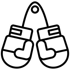 Boxing Gloves icon often used in design, websites, or applications, banner, flyer to convey specific concepts related to gym and fitness.