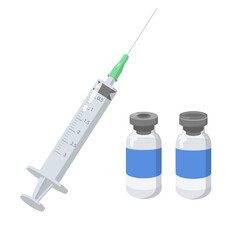 syringe to inject a substance into the body