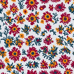 Fototapeta na wymiar mexican embroidery yucatecan pattern, generative ai