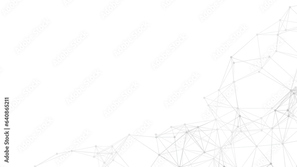 Aufkleber Abstract geometric background. Plexus mesh backdrop illustration.