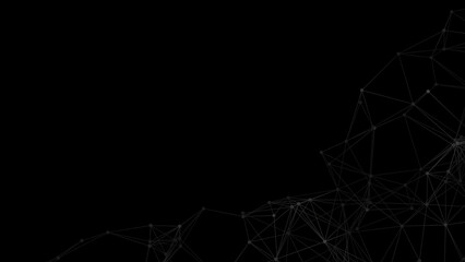 Abstract geometric background. Plexus mesh backdrop illustration.