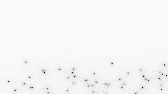 Abstract geometric white background. Plexus mesh backdrop.