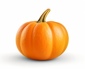 Obraz premium Pumpkin on white background, generative ai