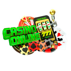 3d render object casino online roulette