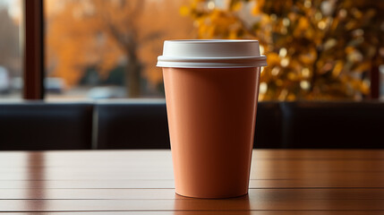 Plastic coffee cup mockup 3d no logo